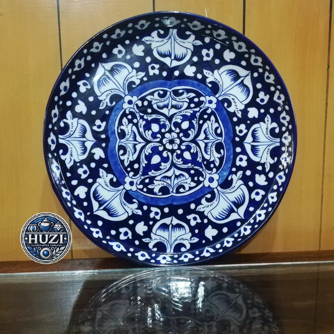 Pizza Dish dhaudi blue HuZi