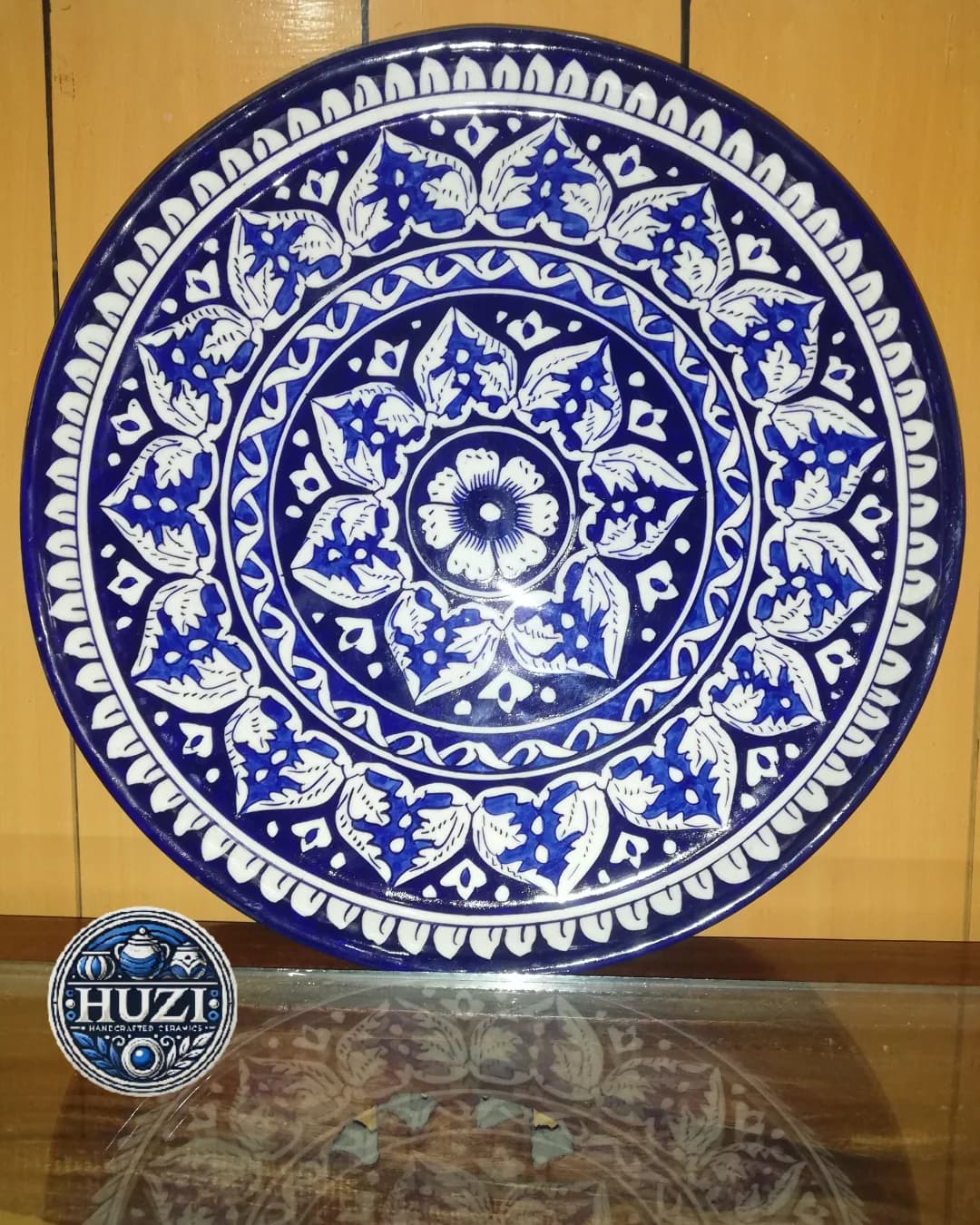 Pizza Dish ghori blue HuZi